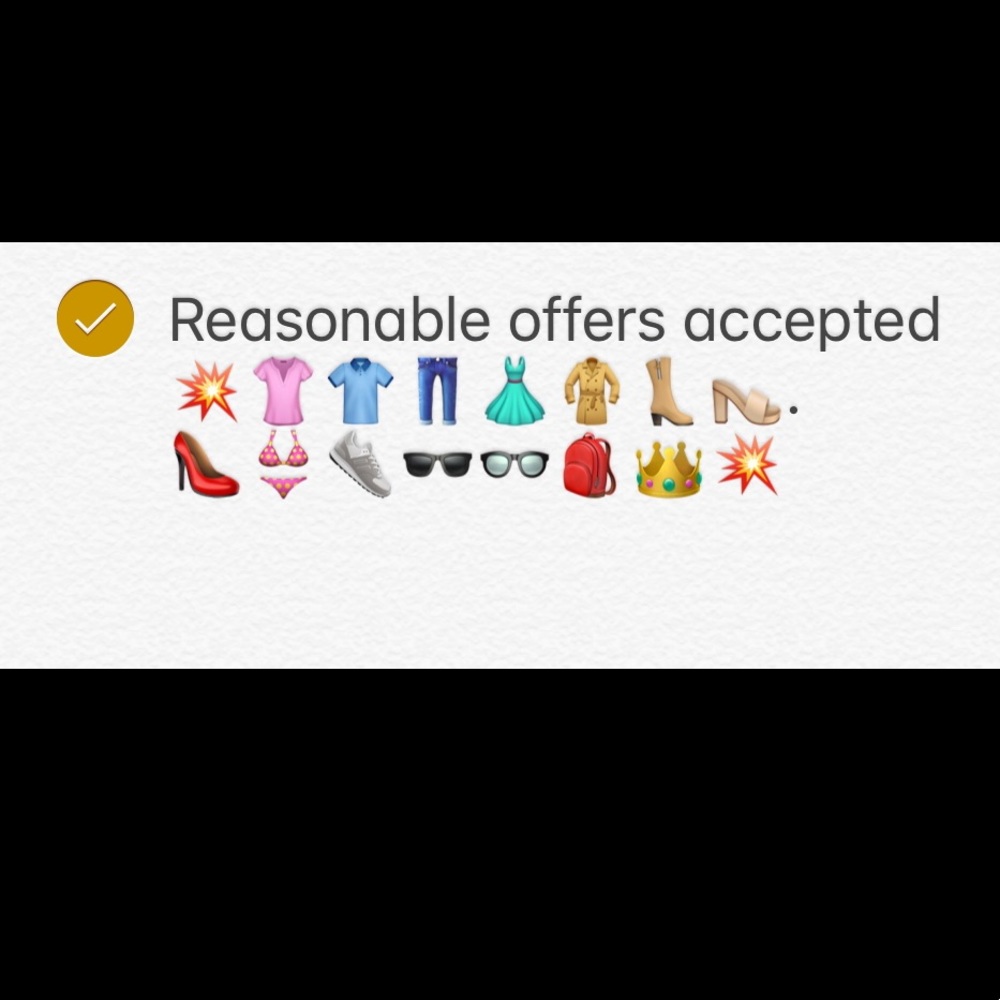 Reasonable offers accepted